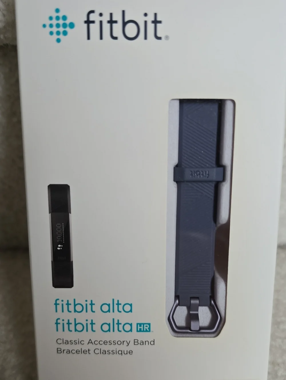 fitbit Alta HR Fitness Wristband with Gray Classic Accessory Band